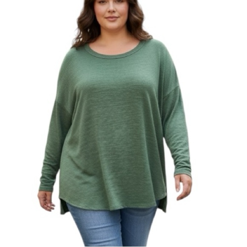 Time And Tru XXL (20) Drop Shoulder Long Sleeve Casual Shirt Layering Loungewear